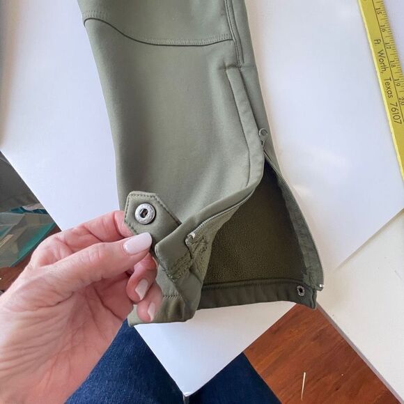 FFNIU Softshell Snow Pants, Olive Green, 34x32 - Picture 8 of 13